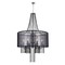Cwi Lighting Amelia 6 Light Drum Shade Chandelier With Chrome Finish 5475P20C-6 Black - alternate 1